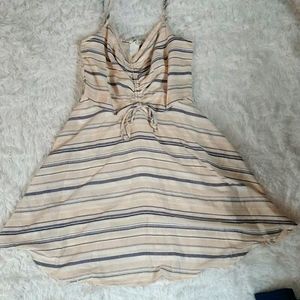NWT cream stripe dress